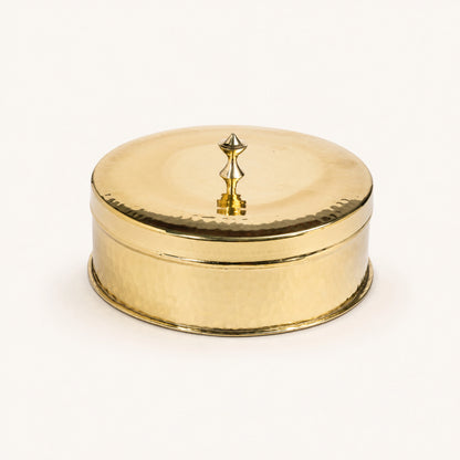 Peetalya Brass Roti Box / Mithai Box