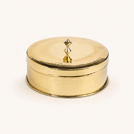 Peetalya Brass Roti Box / Mithai Box