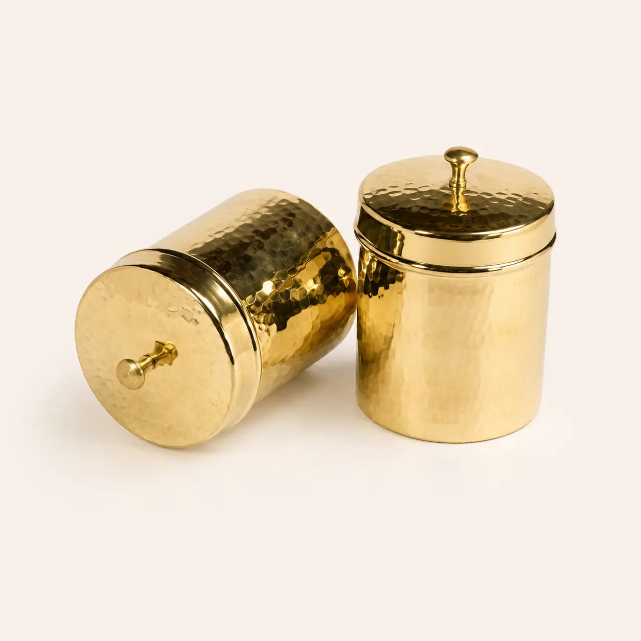 Peetalya Brass Tea & Sugar Box (Dabba)