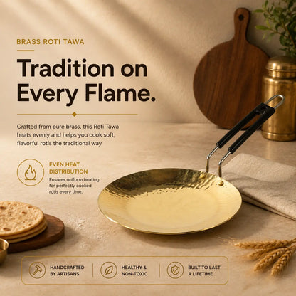 Peetalya Brass Roti Tawa
