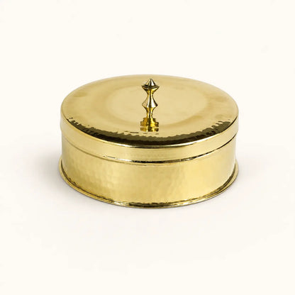 Peetalya Brass Masala Dani (Spice Box)