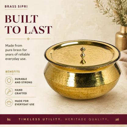 Peetalya Brass Sipri (Strainer / Colander)