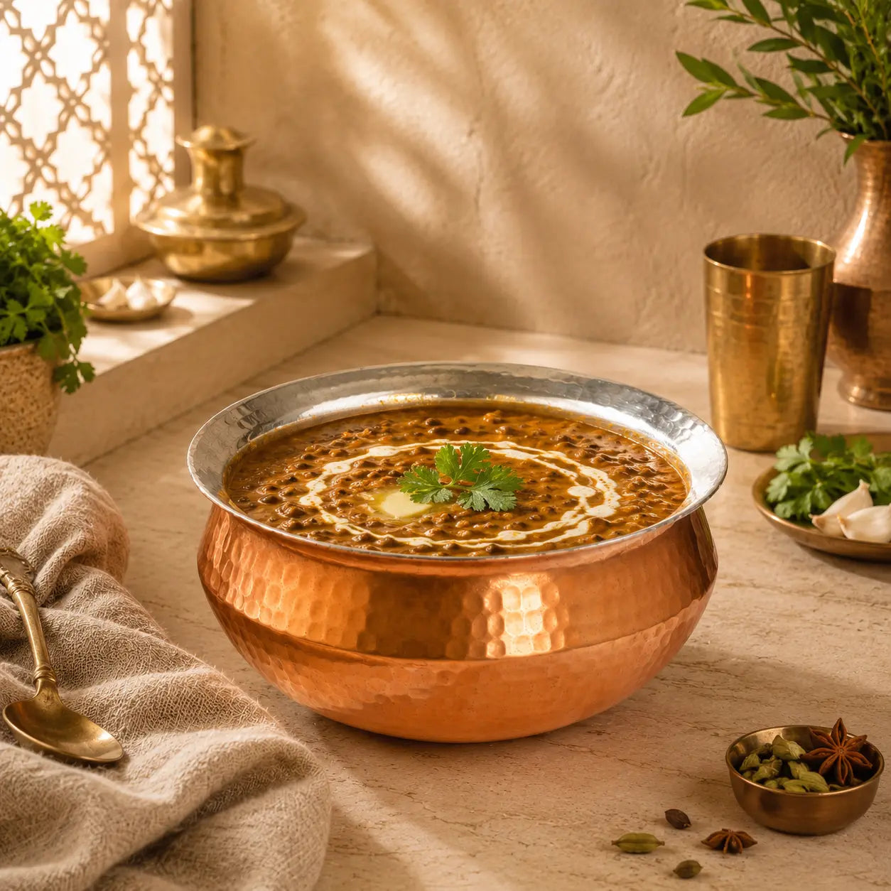Peetalya Copper Sipri (Strainer / Colander)