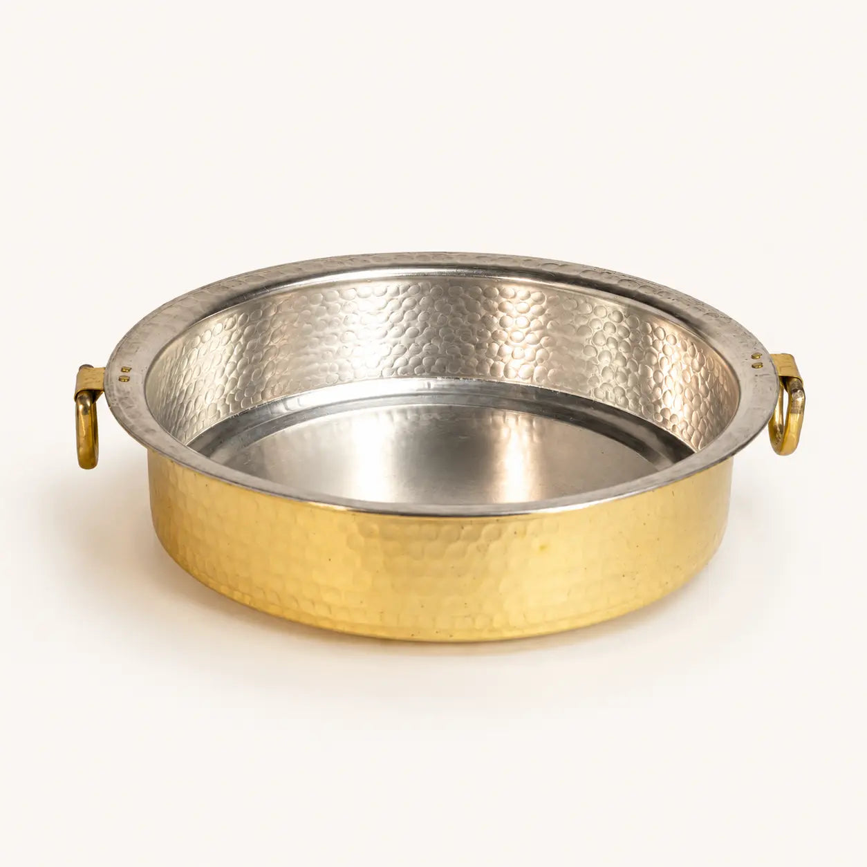 Peetalya Brass Flat Lagan (Shallow Vessel)