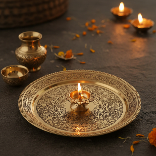 Brass Pooja Thali