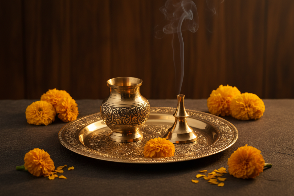 Brass Pooja Thali